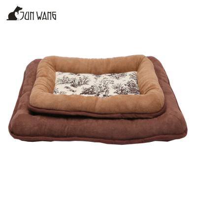 China Sustainable Faux-Suede Dog Cushion for Small Large Dog Sofa Beds Pet Supply for sale