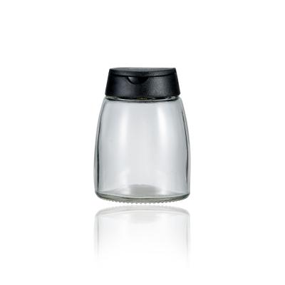 China Eco-Friendly Wholesales 150ml 5oz Recyclable Clear Glass Seasoning Salt Pepper Shaker Spice Bottles Container With Butterfly Cover for sale