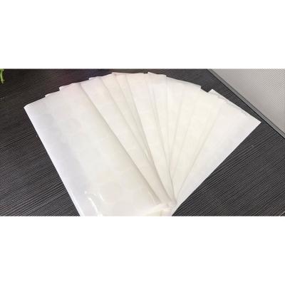 China Custom Size Waterproof Clear Transparent Custom Color PET Print Rolls Papers Adhesive Material Blank Labels for sale