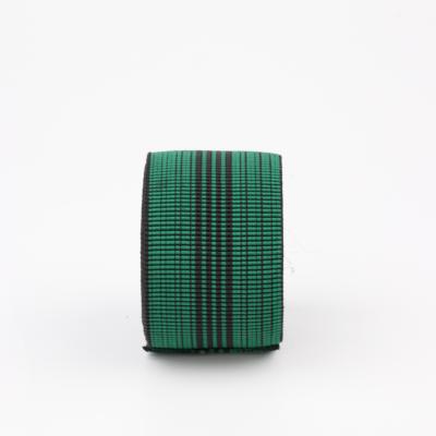 China Jacquard 5cm Elastic Green Elastic Band For Mattress Sofa Elastic Band for sale