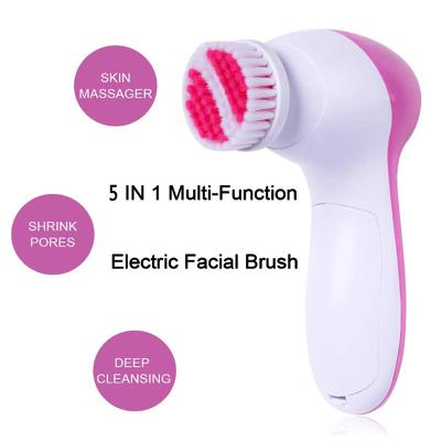 China Other Full Face Makeup Rechargeable Exfoliating Blending Brush Heads Spa Face Remover Brush Cleansing Facial Massage for sale