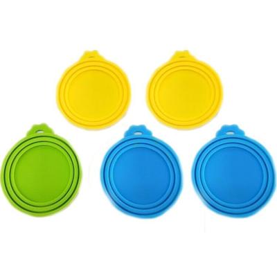 China 100% Premium Stocked Food Grade Pet Food Can Covers Silicone Can Lids For Dog And Cat Food for sale