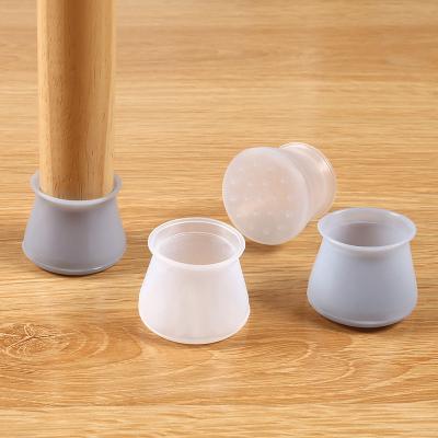 China Protect Universal Hardwood Floors Anti Scratches Floor To Prevent And Noise Silicone Furniture Cap Chair Leg Foot Plastic Caps for sale