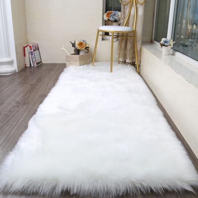 China Ultra Soft Non-slip Floor Rug Home Decor Fur Rug Sheepskin Blankets Bedroom Blankets for sale