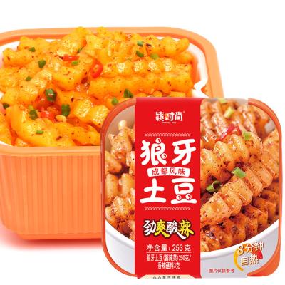 China 256g BBQ Flavored Potato Chips Self-heating Potato Chips mala Potato chips Instant Hot Pot Te koop