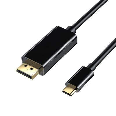 China COMPUTER USB TYPE C to Displayport Cable Dual 24K Gold Plated TYPE C Male to DP to Male 4K 8K Displayport Cable for sale