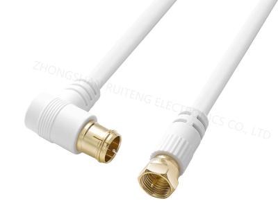 China COMPUTER Coaxial Cable Quick Plug To Plug L Type F ATC Cable 75ohm S-4C-FB 75 OHMS CABLE for sale