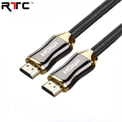 China Male Multimedia To Male HDMI 2.1m Cable 4K Braided With Ethernet Up To 7m Optional for sale