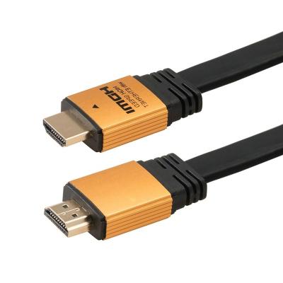 China High Quality 4K*2K High Speed ​​3D Flat Speaker 2M Metal HDMI Cable Quality Lead for sale