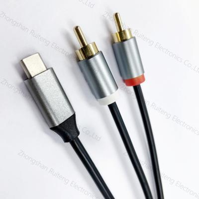 China Microphone USB C 2RCA To Audio Cable M/M For Speaker Audio Devices for sale