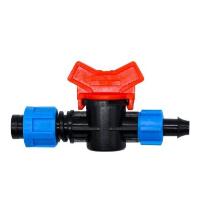 China Drip Irrigation Drip Line Dn17 Valve Drip Irrigation Mini Plastic Lock Offtake Valve For Tape for sale