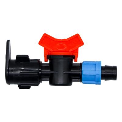 China Drip Irrigation Irrigation Mini Valve Drip Line Drip Plastic Tape Valve For Extended Flat Hose for sale