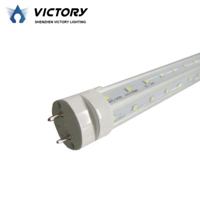 China Aluminum V Shape LED Tube Light AC85-265V G13 6500K 2.4m 44W High Lumen Desk T8 8FT Outdoor for sale