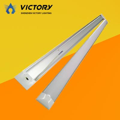 중국 Office Warehouse Workshop Hot Selling Supermarket/Hotel Linear Ceiling Surface Mounted Fluorescent Narrow Trims LED Batten Panel Light 판매용