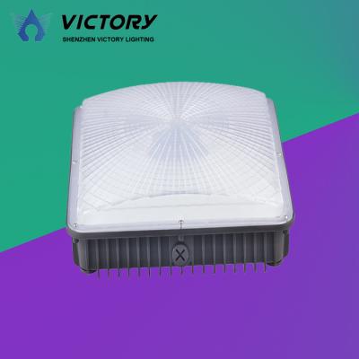 China Factory Direct Motion Sensor Warehouse Mount IP65 120W Strip Light Gasoline LED Canopy Light en venta