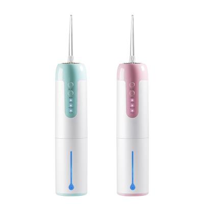 China ABS Free Sample OEM USB Rechargeable Cordless Portable Electric Dental Flosser Oral Irrigator Water Floss with Detachable Reservoir for sale