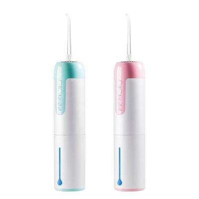 China Outdoor Free Sample OEM Factory Detachable Reservoir USB Charging Cordless Portable Electric Dental Floss Oral Irrigator Water Flosser for sale