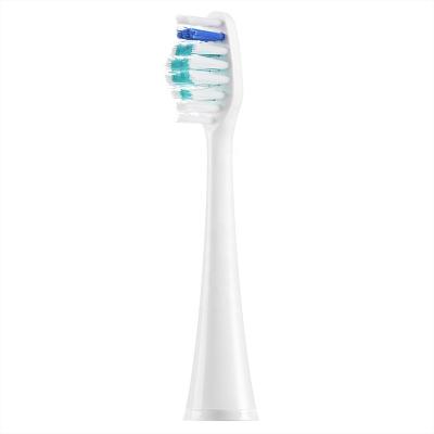 China Outdoor HT4 Fading Reminder Blue Indicator Bristles Rounded Top DuPont Nylon Soft Replaceable Replacement Electric Toothbrush Brush Head for sale