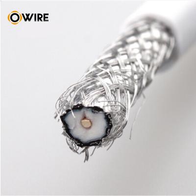 中国 RG6 Double Coaxial Cable Wire Shielded Catv Communication Coaxial Cable 販売のため