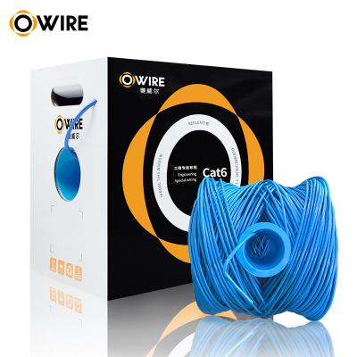 China High quality 305m 1000ft 0.56mm 23awg 23 24 awg cca utp ftp shielded cat6 cat6 6 lan cable price per meter for sale