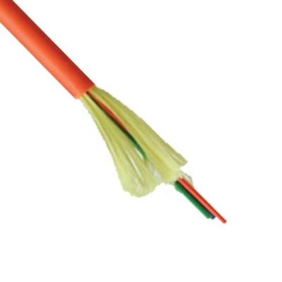 中国 Indoor Kevlar Fiber Optic Cable Wire Strength OM2 Multimode 8 Core Fiber Optic Cable 販売のため