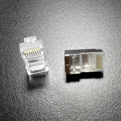 China Top Quality RJ45 cat5/cat5e cat6 8P8C modular female connector for network cable zu verkaufen