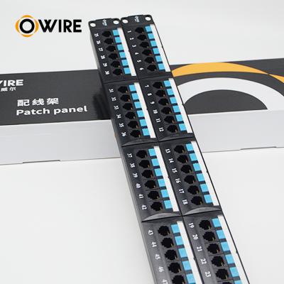 China 12 port Wall Mounted box UTP Cat5e Cat6 Patch Panel 10