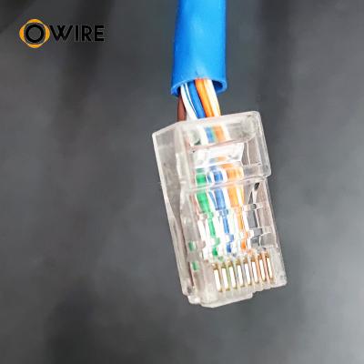 China High Quality Cat5e CAT6 CAT7 RJ45 Connector For Stranded Solid network cable 8P8C Gold Plated RJ45 Plug with UTP zu verkaufen