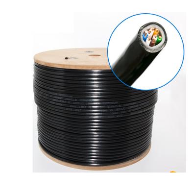 China Pe Insulated Cat Network Cable Pe Sheathed Jelly Filled Outdoor Cable Cat5e en venta