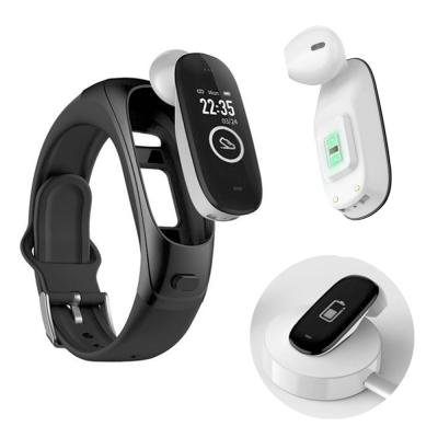 China Touch Screen Android Smart Watches Wristband 2021 for Reloj Men Women Earbuds Smart Watch 2 in 1 handfree Smart Watch with Earbuds Earphone for sale