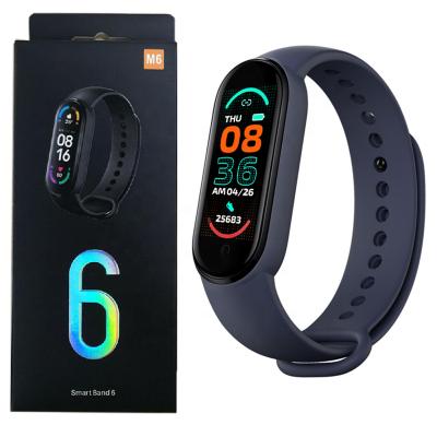 China M6 Touch Screen Online Android Smart Watche 2021 For Men Women Reloj Smart Watch Wristband For Xiaomi MI Smart Watch MI Band 6 Global Version for sale