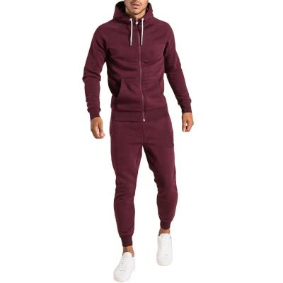 China OEM QUICK DRY Unisex Hoodies Logo Embroidery Slim Fit Sweatsuit Men's Sportswear Tracksuit Two Piece Sweatshirt Set for sale