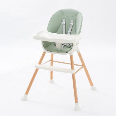 China Modern Multifunctional Beech Wood Child Dining Chair Folding Umpire Chair Baby Feeding for sale