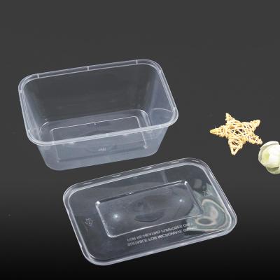 China Restaurant Eco Friendly Rectangular Disposable PP Microwave Plastic Disposable/Sustainable/Stored Food Containers for sale