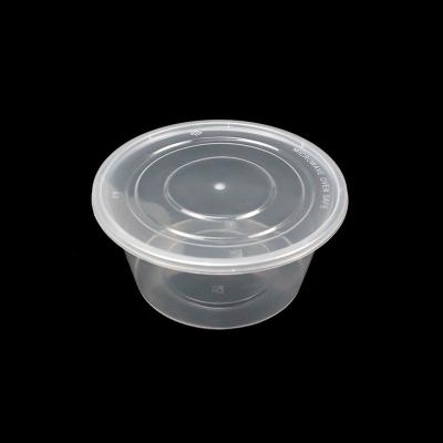 China Plastic Packaging Disposable/Sustainable/Stored Leakproof Heat Resistant Disposable Bowl Around Box Takeout Soup Bowl With Lid for sale