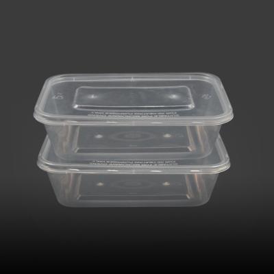 China Disposable/Sustainable/Stored Rectangular Plastic Container Microwavable Packing Use PP Take Out Food Container for sale