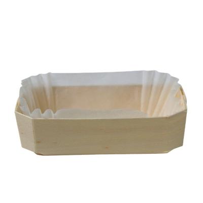 China Disposable Custom Wooden Home Hotel Restaurant Bread Mold Baking 75*35*25mm for sale