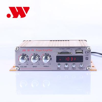 China YW-202 12V 2 channel car audio amplifier with usb mini mp3 player cheap mp3 clip for sale