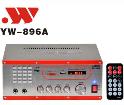 China MP3 game mode\EQ\AUX power amplifier. \ YW-896A USB/SD/Car FM FM for sale