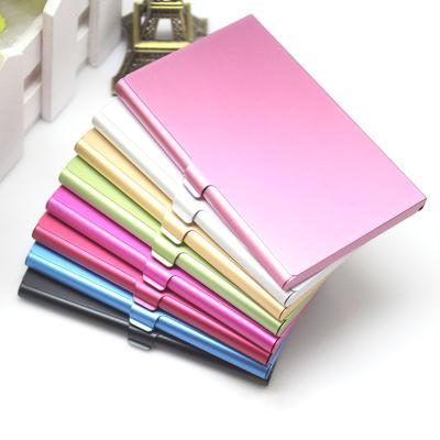 China NATIONAL Business Card Holder Metal Personality BECOL Aluminum Card Case For Gift for sale