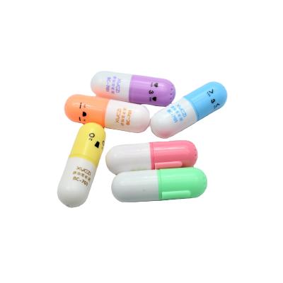 China New Mini Pill Shape Highlighter Bar For Children's Gift PVC Packing Highlighter Bar Pen for sale