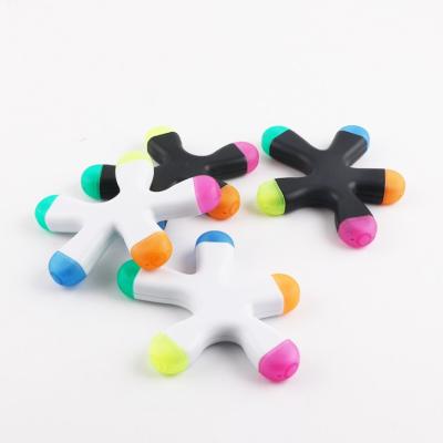 China Promotional Markers & New style highlighter bars starfish shape highlighter pen, five color fluorescent pen for sale