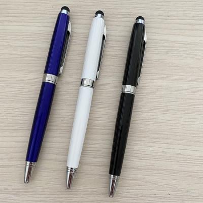 China Twist Customized Color And Logo Promotional Metal Pens Turn To Open Metal Ballpoint Pen for sale