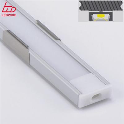 China Decorations Custom Alu Strip Extrusion Radiator Light Outdoor Slim Kanal Channel Led Aluminum Profile for sale