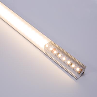 China Decorations China cheap aluminum 90 degree beam angle surface corner led profile for cabinet light for sale