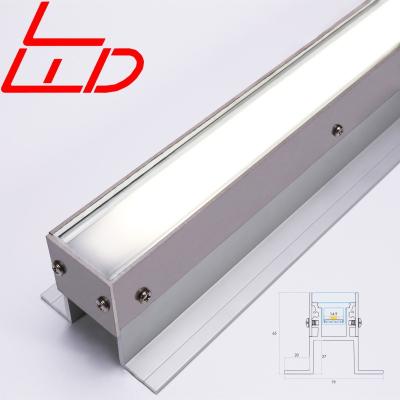 China door & IP68 Waterproof Window Aluminum Led Profile 80 Degree Aluminum Extrusion Floor Recessed Trim Led Lighting Housing for sale