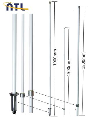 China (Factory) 144/430MHz 8.3/11.3dBi Dual Band High Gain Base Station Antenna 5.2m for sale