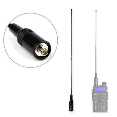 China VHF/UHF Whip SMA Connector Handheld Rubber Walkie Talkie Antenna 183mm for sale