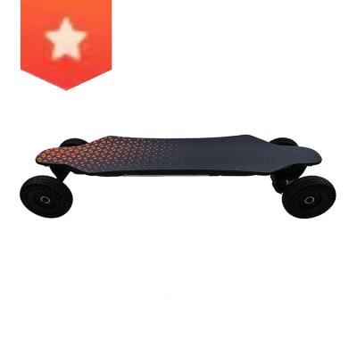 China 2021 Child Motor Double Skateboard Off Road Electric Panel Remote Control Belt Drive All Terrain Off Road Longboard Electric Skateboard for sale