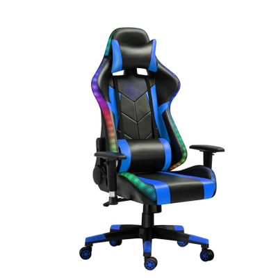 China Adjustable (Height) Packing Foldable Gamer Gaming Chair Recliner Weightless Cheap Gaming Chair With Lights And Speakers for sale